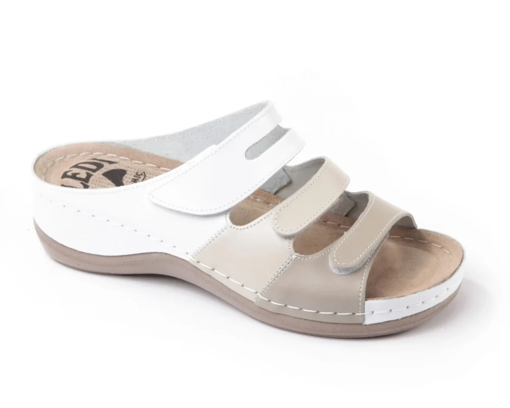LEDI 804 Anatomic Lederen Heren Sandalen Klompen - Verstelbare Muiltjes Met Echt Leer En All Day Comfort